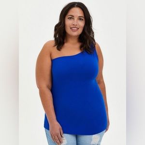 Torrid One Shoulder Top Size 1 Blue